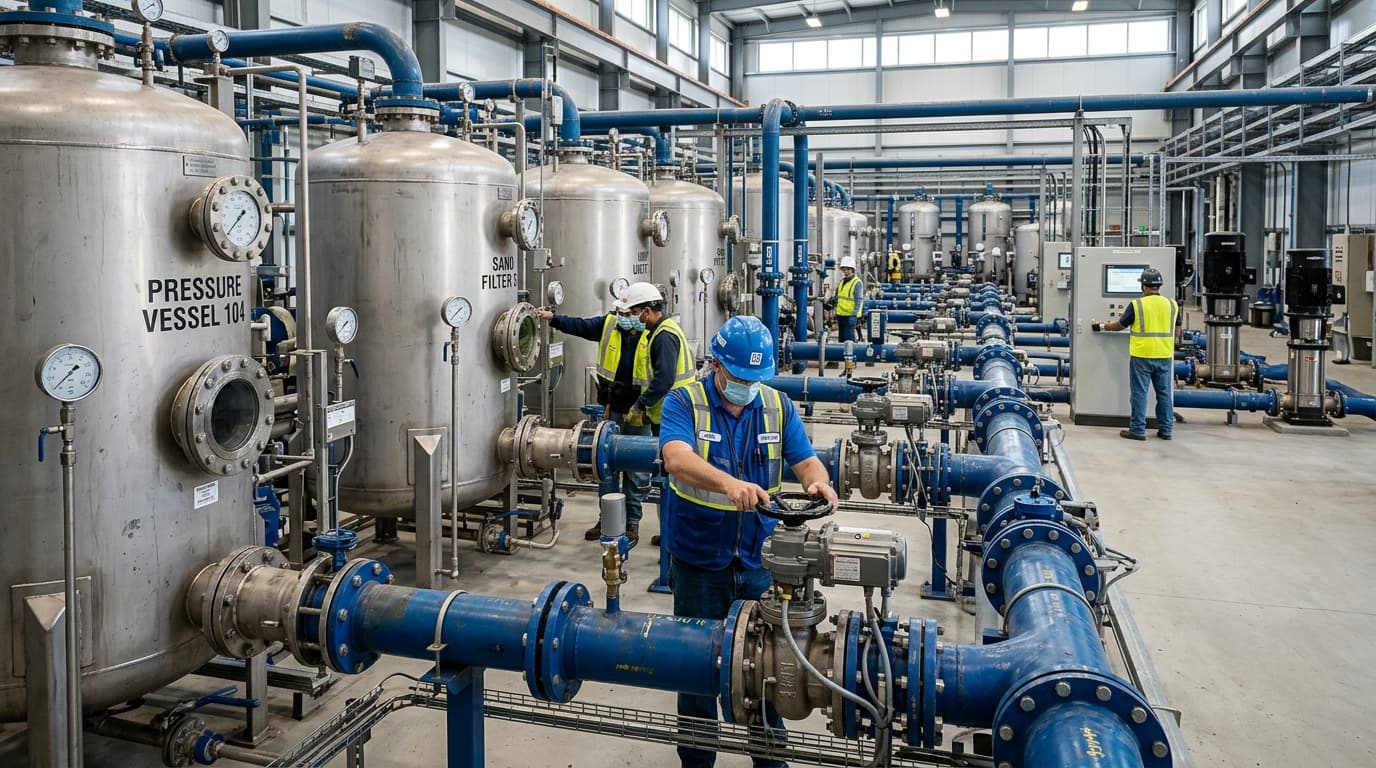Water treatment infrastructure installed by Estellar