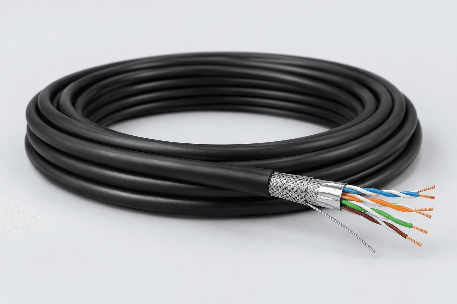 Shielded instrumentation cable with paired conductors